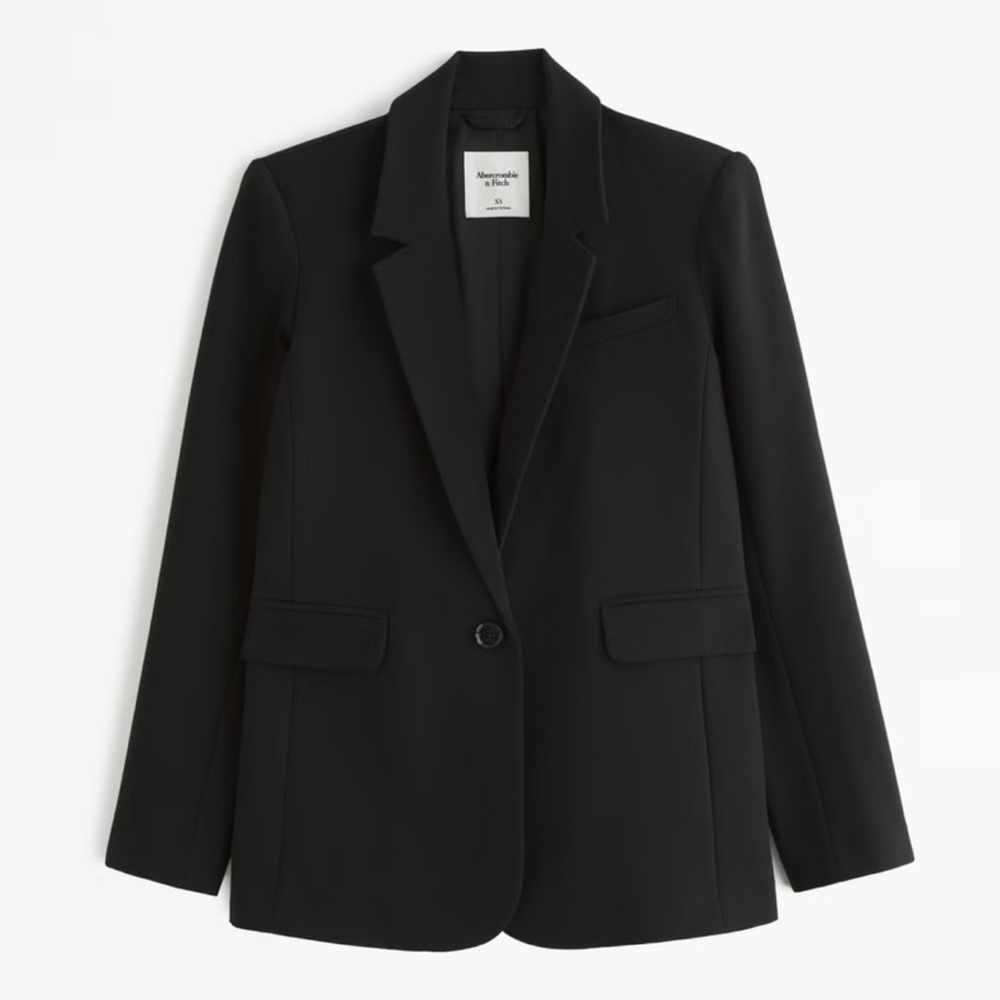 A&F Classic Suiting Blazer Black XXS